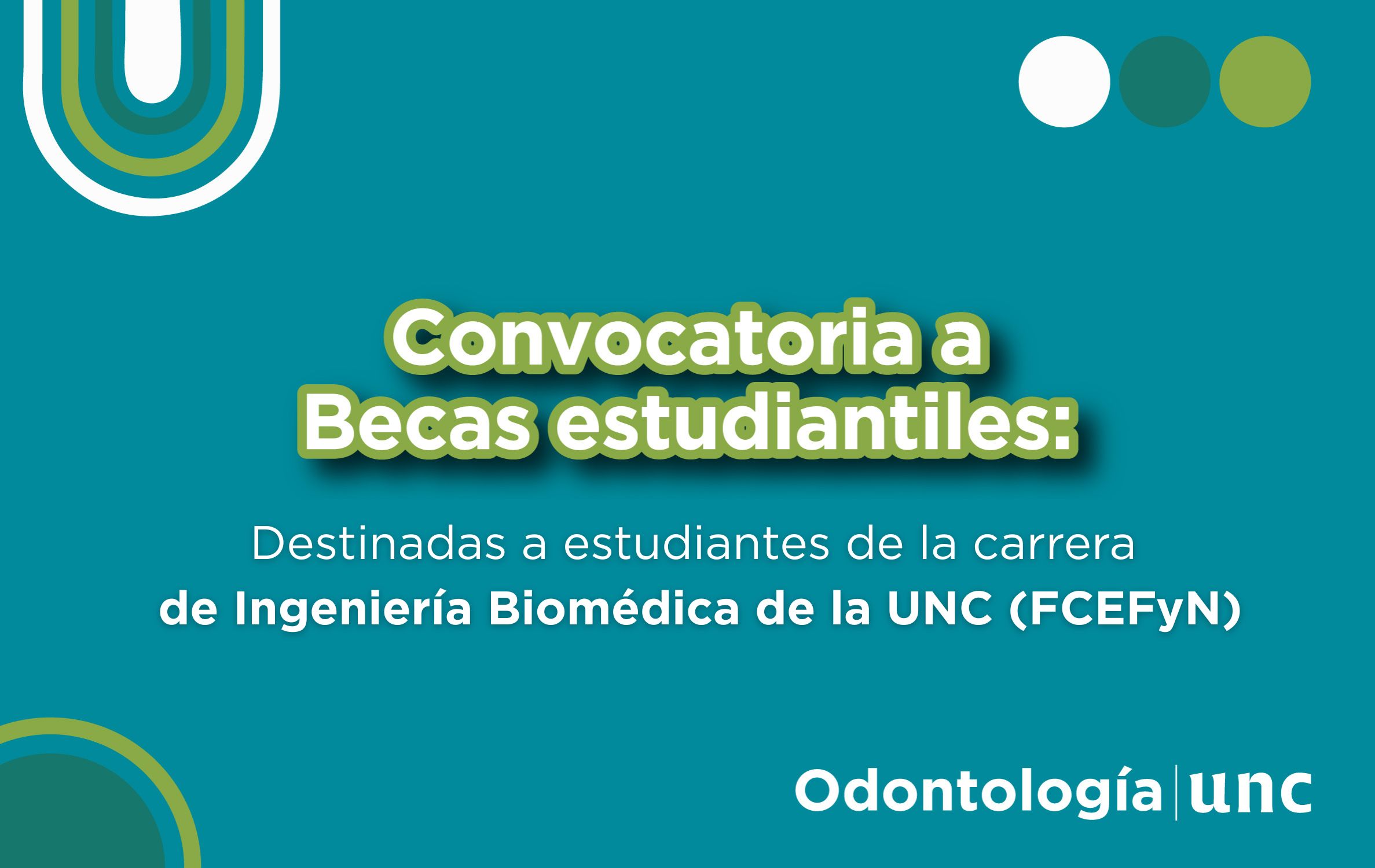 Beca estudiantil de la carrera de Ingeniería Biomédica